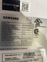 T12ID18 - Samsung RS28A500ASR/AA 28 cu. ft. Side-by-Side Refrigerator