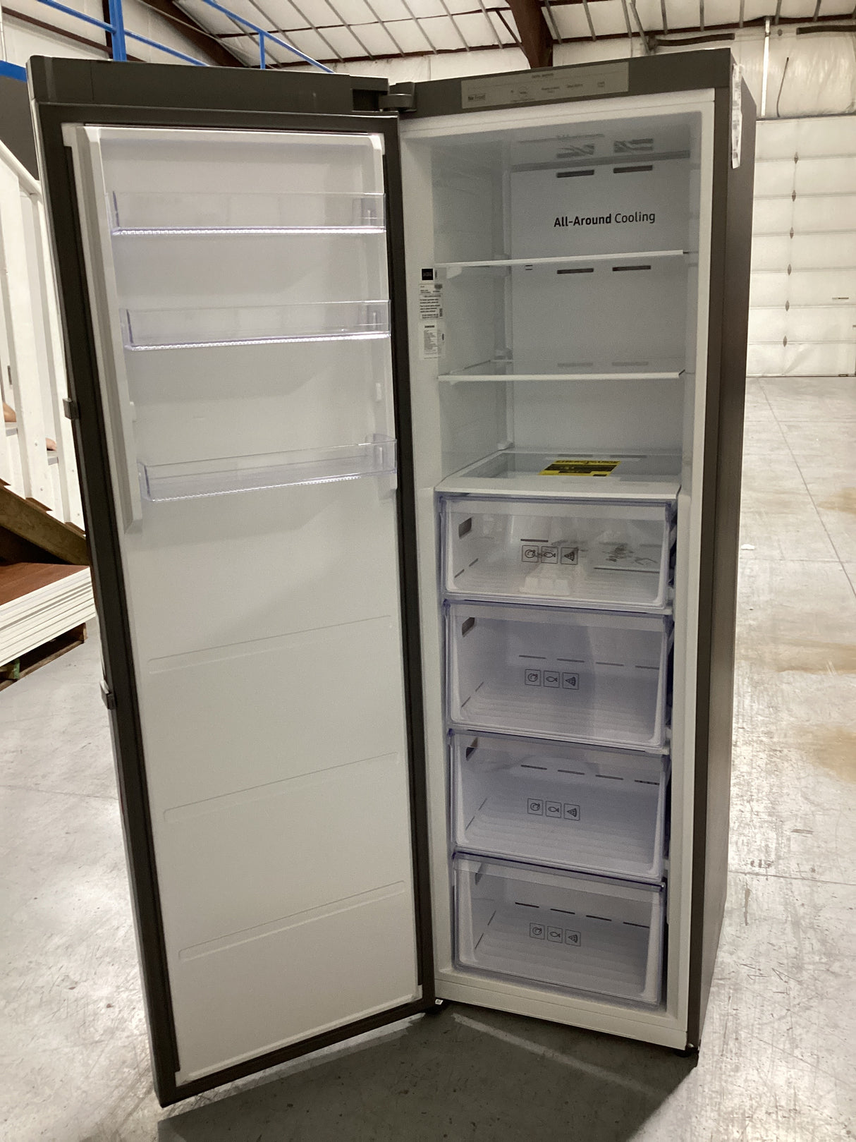 T2ID31 - Samsung 11 cu. ft. Frost Free Convertible Upright Freezer in Stainless Steel RZ11M7074SA/AA