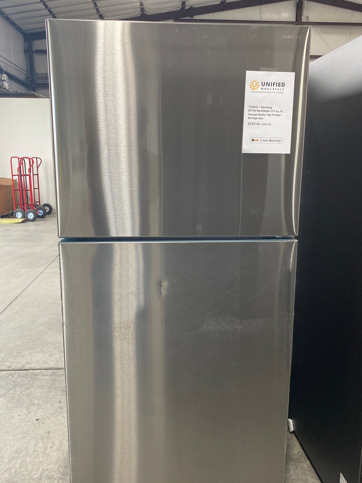 T12ID14 - Samsung RF29DB9600QLAA 29 cu. ft. 4-Door Flex French Door Refrigerator
