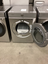 T3ID07 - Samsung - Bespoke 7.6 cu. ft. Ultra Capacity Electric Dryer with AI Optimal Dry and Super Speed Dry - Silver Steel DVE53BB8900TA3