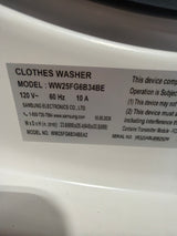 Samsung 2.5 cu ft Compact Front Load Washer WW25FG6B34BEA2 – T2NP39