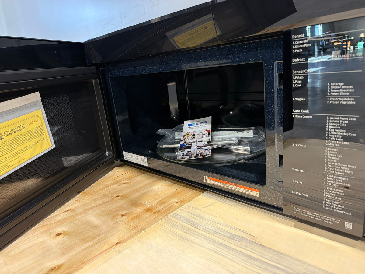 Samsung 2.1 cu ft Bespoke Smart Over-the-Range Microwave Stainless Steel ME21DG6500SRAA – T2NP18