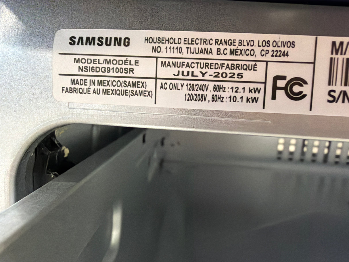 T8ID16 - Samsung NSI6DG9100SR/AA Smart Induction Range