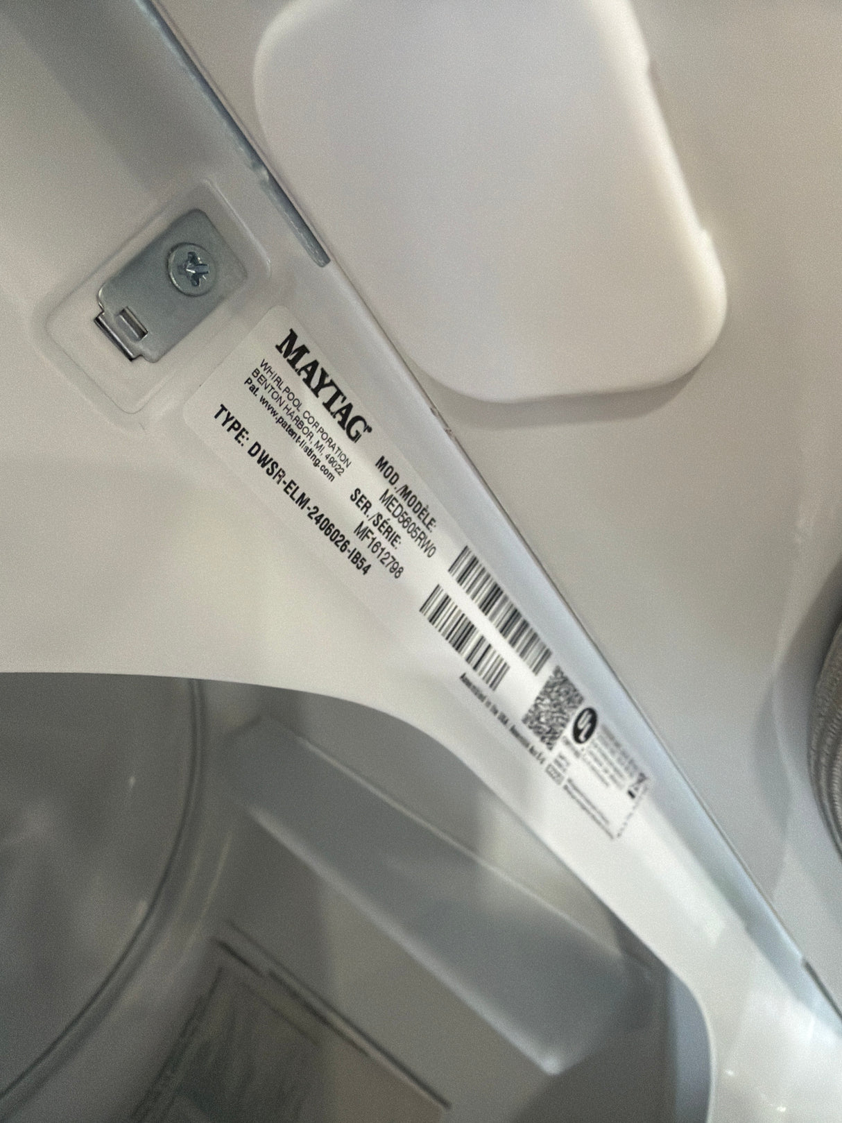 T10ID17 – MED5605RW 7.3 Cu. Ft. Electric Dryer – Maytag