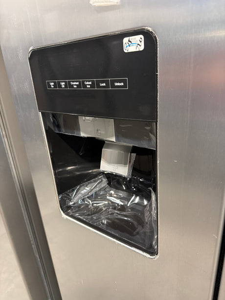 Whirlpool 24.6 cu ft Side-by-Side Refrigerator WRS315SDHM - scratch and dent, Nampa ID (photo 3)