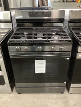 T2ID20 - 6.0 cu. ft. Smart Freestanding Gas Range with No-Preheat Air Fry & Convection: Black Stainless NX60A6511SG/AA