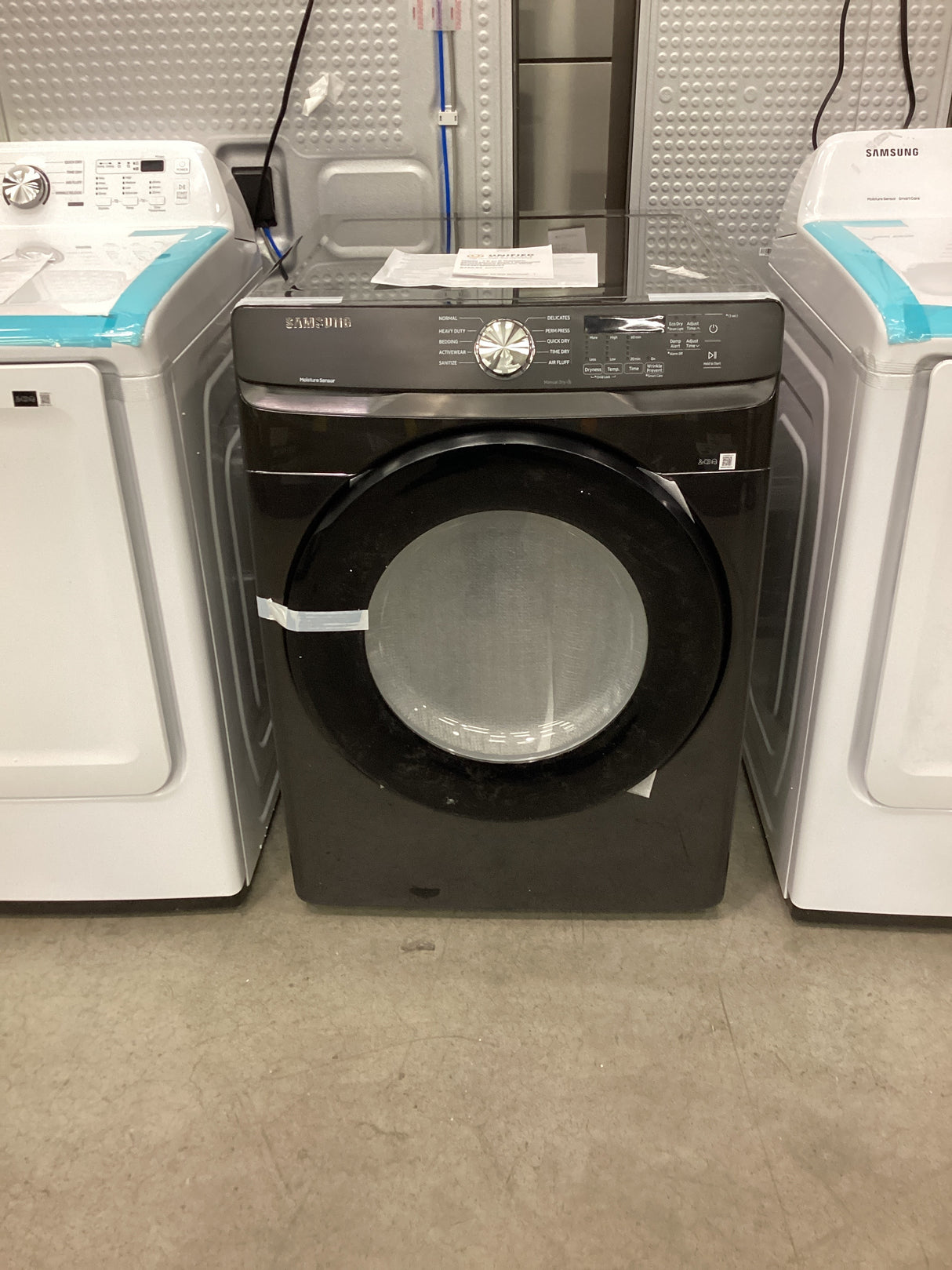 T2ID06 - 7.5-cu ft Stackable Vented Electric Dryer ( Fingerprint Resistant Black Stainless Steel) DVE45T6000V/A3