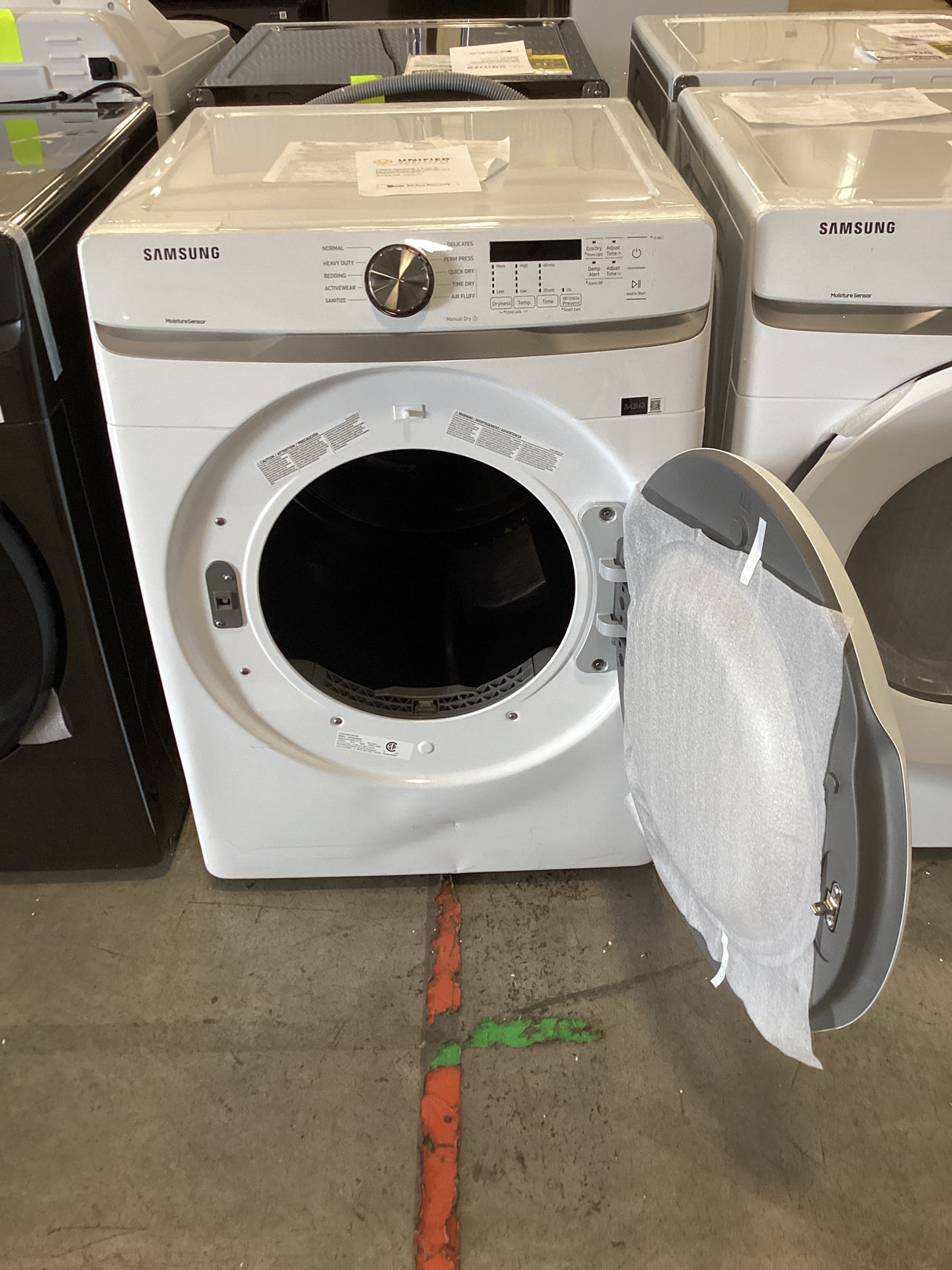 T1ID12 Samsung 7.5 cu. ft. Electric Dryer with Sensor Dry DVE45T6000W/A3