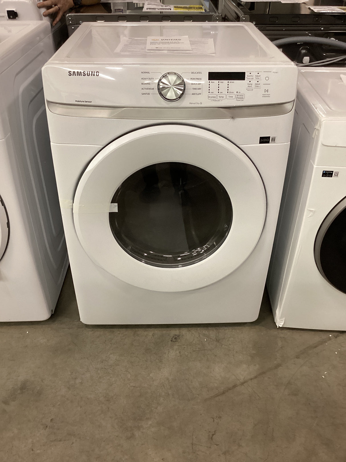 T2ID12 - Samsung 7.5-cu ft Stackable Vented Electric Dryer ( White ) DVE45T6000W/A3