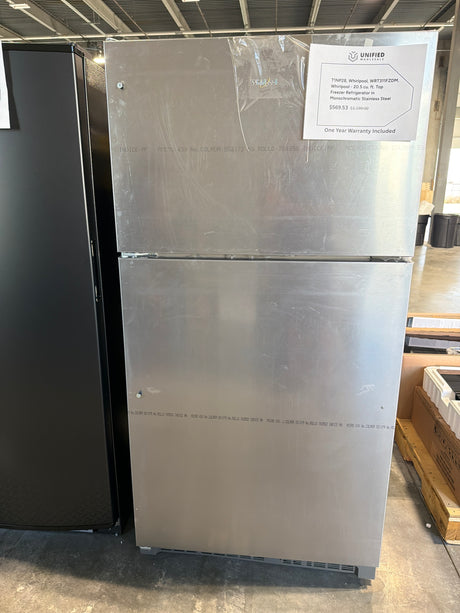 Whirlpool 20.5 cu ft Top Freezer Refrigerator WRT311FZDM - scratch and dent, Nampa ID