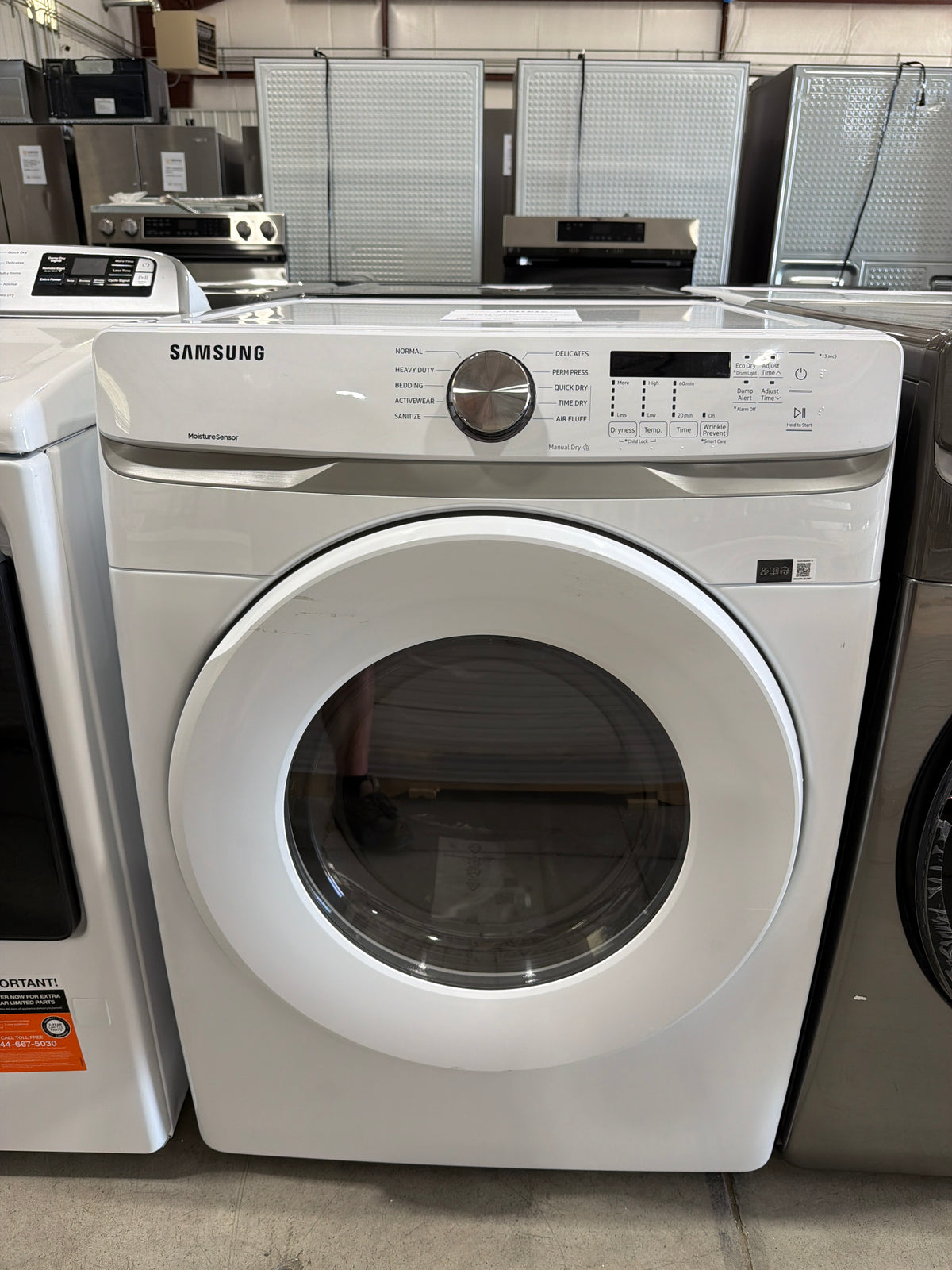 T13ID39 – DVG45T6000W/A3 7.5 Cu. Ft. Gas Dryer – Samsung