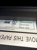 T7ID38 Whirlpool WMMS3230SS 1.7 CU. FT. MICROWAVE