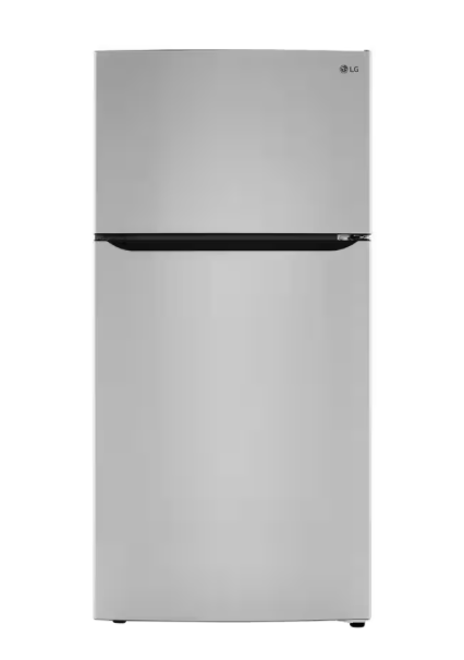 LHTNS2403S LG Stainless Steel Standard Depth Top Mount Freezer Refrigerator Garage Ready T1ID03