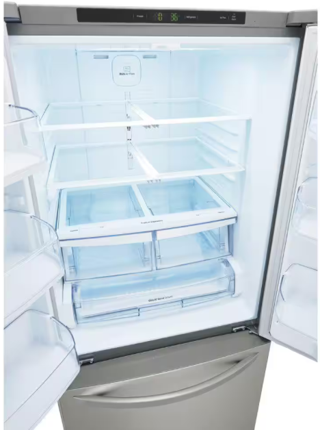 LFCS22520S LG Stainless Steel Standard Depth French Door Refrigerator with Ice Maker T1ID08