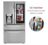 LRMVC2306S LG Stainless Steel Counter Depth Smart French Door Refrigerator, Door in Door with Craft Ice T1ID34