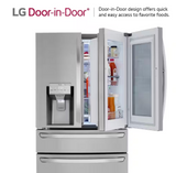 LRMVC2306S LG Stainless Steel Counter Depth Smart French Door Refrigerator, Door in Door with Craft Ice T1ID34