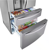 LRMXS3006S LG Stainless Steel 4-Door French Door Refrigerator with Smart Cooling and Craft Ice T1UT27