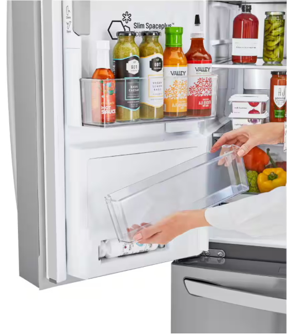 LRMXS3006S LG Stainless Steel 4-Door French Door Refrigerator with Smart Cooling and Craft Ice T1UT27