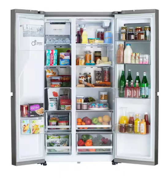 LRSOS2706S LG Stainless Steel Standard Depth Smart Refrigerator with InstaView and Craft Ice T1UT24