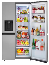 LRSXS2706S LG Stainless Steel Standard Depth Refrigerator with Door Cooling and Ice/Water Dispenser T1UT08