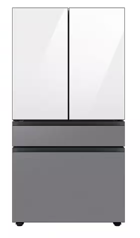 RF29BB8600APAA SAMSUNG Bespoke 29 cu. ft. Customizable 4-Door French Door Smart Refrigerator, Standard Depth T2ID34