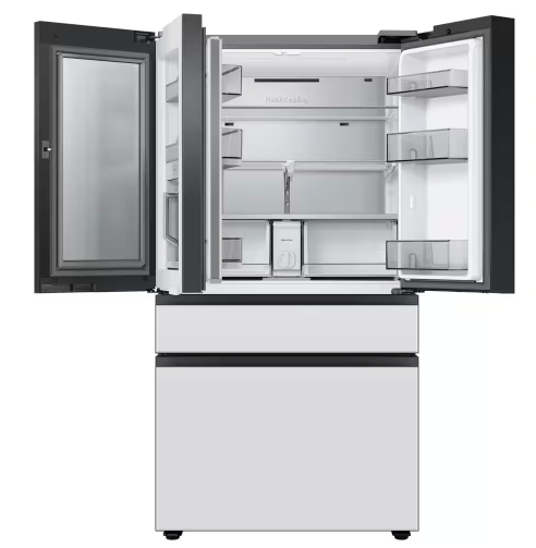 RF29BB8600APAA SAMSUNG Bespoke 29 cu. ft. Customizable 4-Door French Door Smart Refrigerator, Standard Depth T2ID34