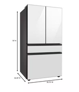 RF29BB8600APAA SAMSUNG Bespoke 29 cu. ft. Customizable 4-Door French Door Smart Refrigerator, Standard Depth T2ID34