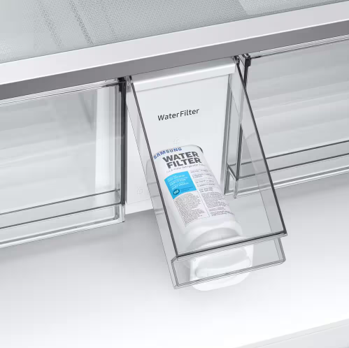 RF29BB8600APAA SAMSUNG Bespoke 29 cu. ft. Customizable 4-Door French Door Smart Refrigerator, Standard Depth T2ID34