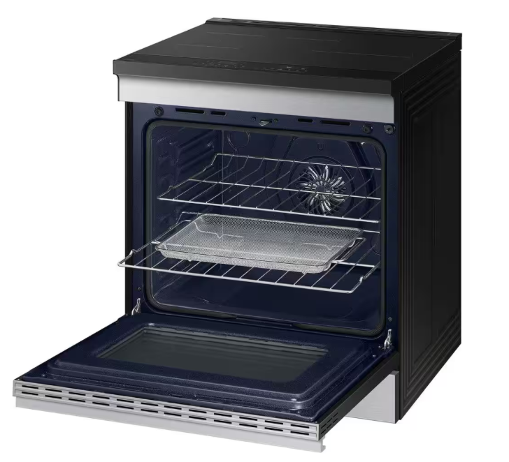 NSI6DG9500SRAAM SAMSUNG Bespoke 30 in. 6.3 cu.ft. 4 Burner Element Smart Slide-In Induction Range Stainless Steel T3ID23