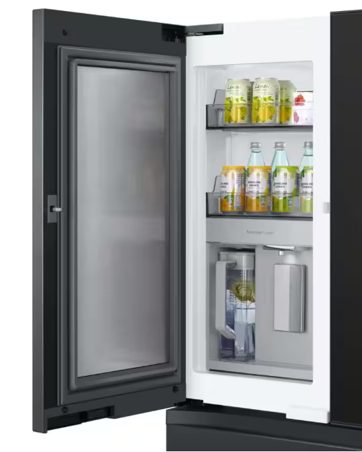 RF23BB89008MAA SAMSUNG Bespoke 23 cu. ft. 4-Door French Door Smart Refrigerator Charcoal Glass/Matte Black, Counter Depth T3ID26