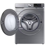 WF45B6300AP/US SAMSUNG 4.5 cu. ft. Stackable Smart High-Efficiency Front Load Washer with Super Speed in Platinum T3ID46