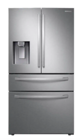 T1ID08 Samsung - 28 Cu. Ft. 4-Door French Door Smart Refrigerator with FlexZone Drawer  RF28R7201SR/AA