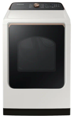 T4ID04 - 7.4 Cu. Ft. Smart Electric Dryer with Steam and Sensor Dry - Ivory DVE55CG7500EA3